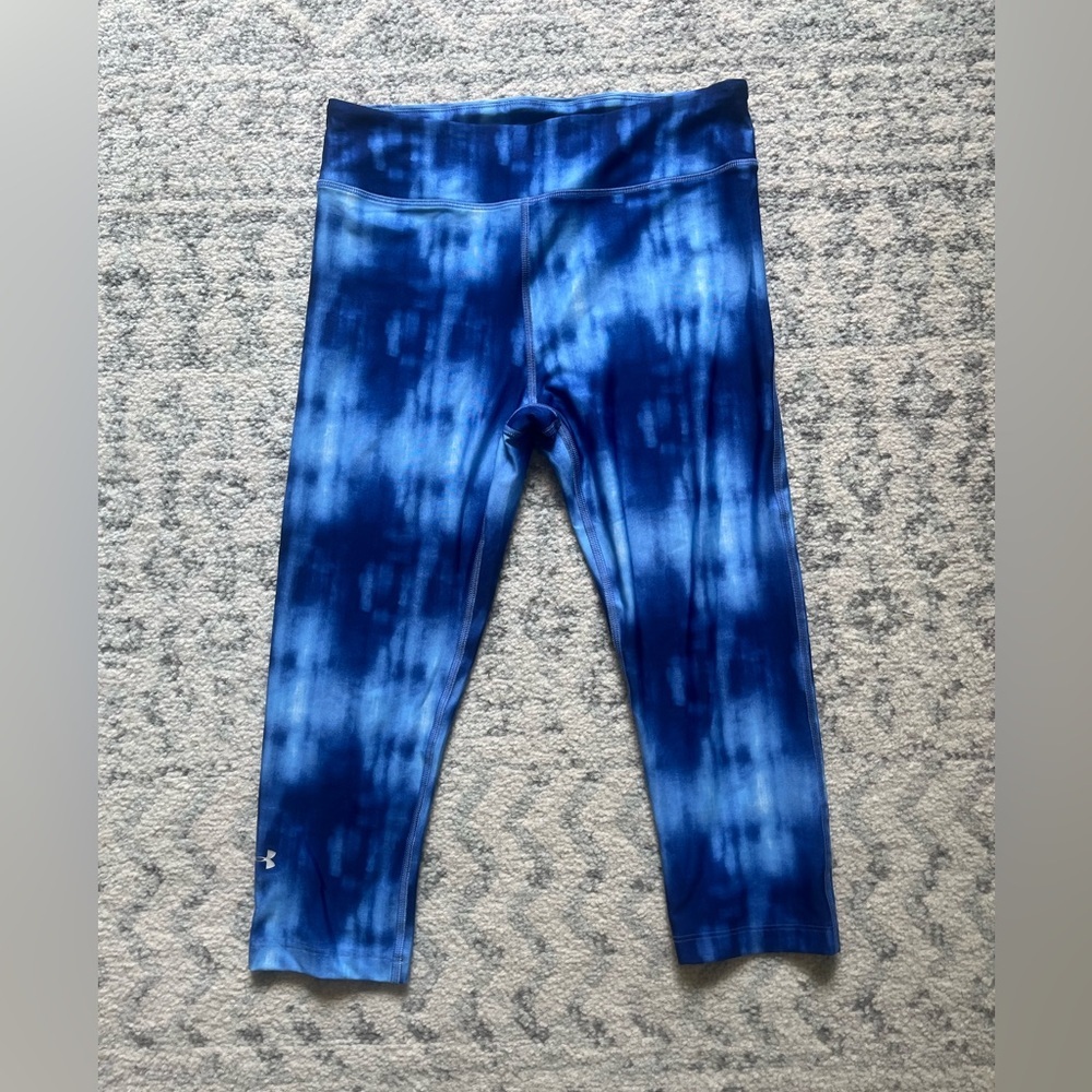 Under Armour Blue Tie-Dye Compression Leggings
